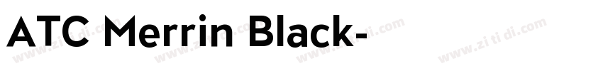 ATC Merrin Black字体转换